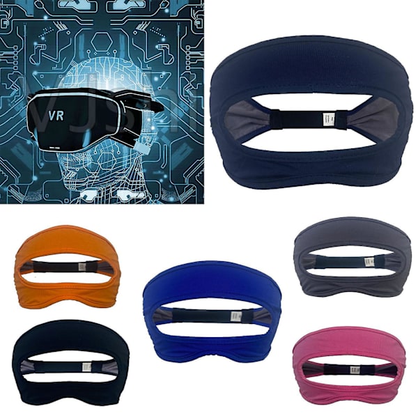 Ögonmask Anti-svett VR-glasögon Justerbara svettbandsskydd för VR-träning Orange