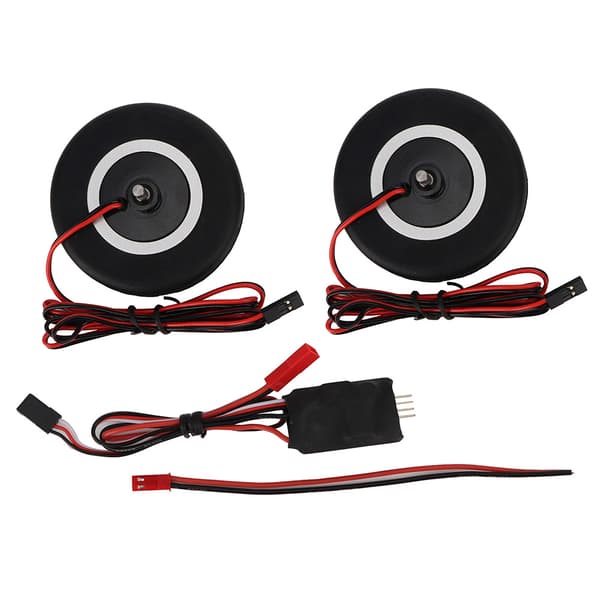 65mm Gummihjul Bromssystem med 4mm Axel för RC Flygplan