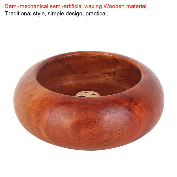 Mini rund røgelsesholder - skålform (rosetræ)