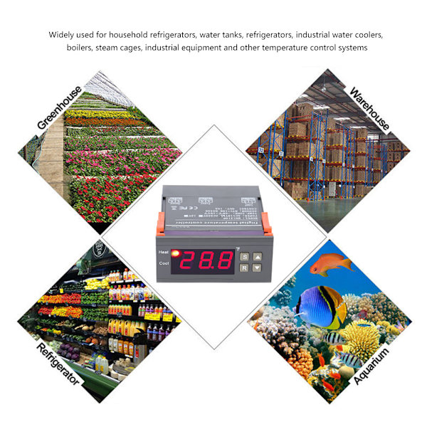 Digital temperaturkontroll Termostat Sensor -50 till 90 Celsius