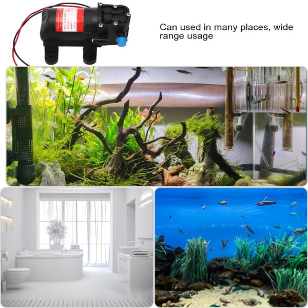 Miniatyr DC Vattenmembranpump för Akvarium Badrumstillbehör