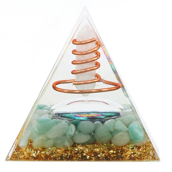 6cm Orgonit Pyramid Kristall Meditation Positiv Energi Healing Generator