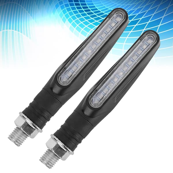 12 LED Universal Motorcykel Flytande Vatten Blinkersindikator