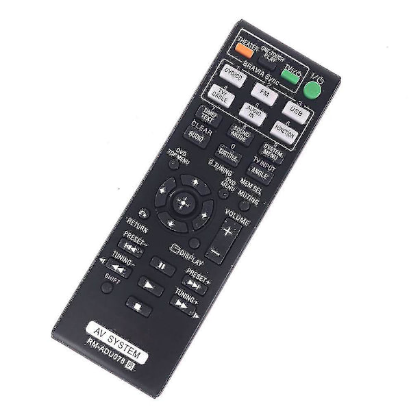 vaihda Rm-adu078 Sony Audio Video Av -järjestelmän kaukosäätimeen Davdz170