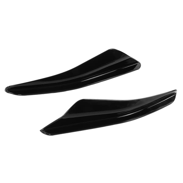 2 stk. Forreste Bumper Aero Kits Canards Vinger til Maxton Style Udskiftning til MK8 2021+ (Glans Sort)