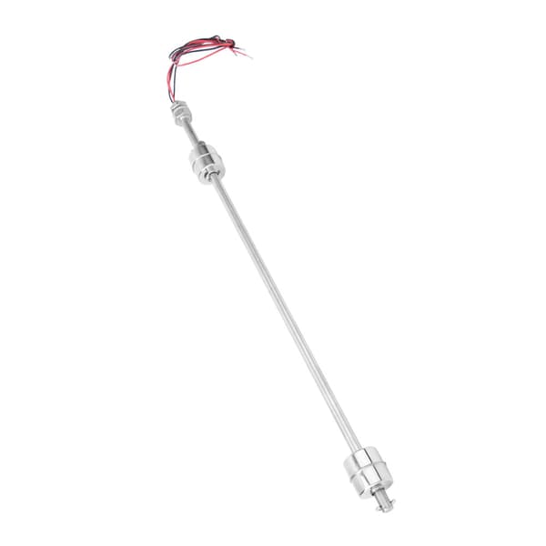 Rustfrit stål dobbelt kugle væskeniveau sensor tankmåler DC0-110V 400mm flyder