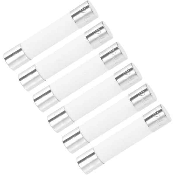 Bilpatronsäkringar 12A 250V 6x30mm keramiska snabbbytesbälgar 6st