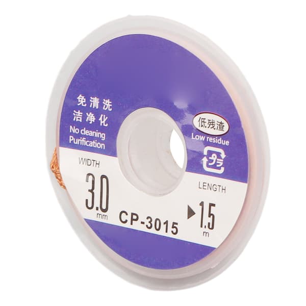 CP 3015 PCB 1.5m Lavrester Soft Braid Desoldering Wick