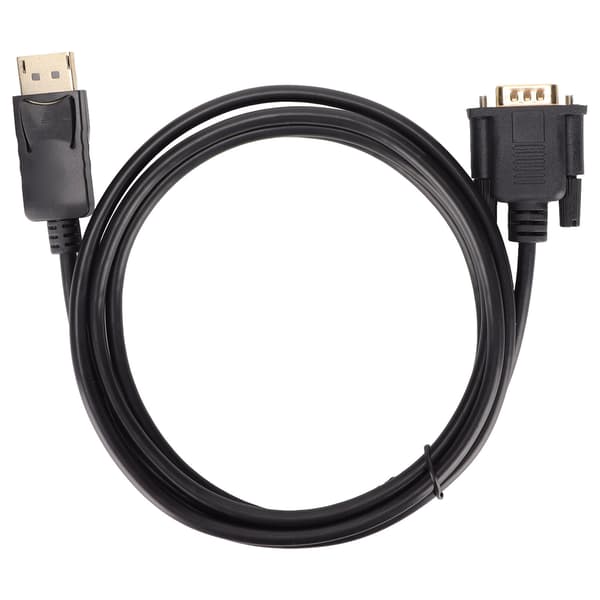 DisplayPort til VGA Adapter Kabel Han til Han HD 1080p Guldbelagt til PC Laptop Projektor 18 Meter