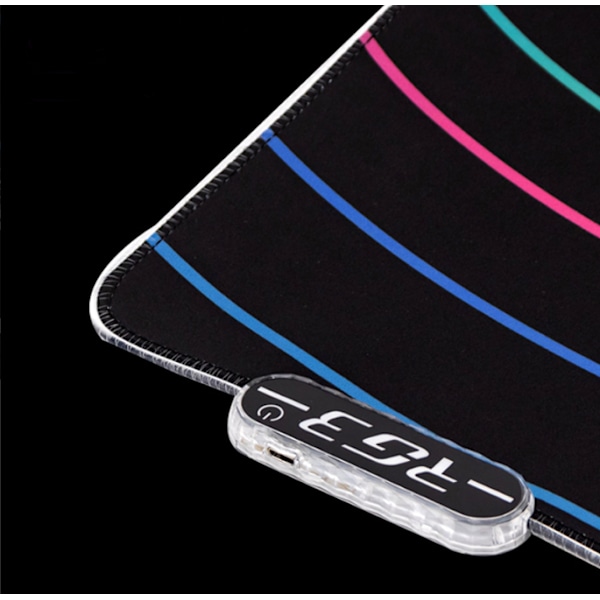 Oversized RGB Gaming Luminous Mouse Pad Symphony Led spil anime lysende musemåtte 400*300*3mm