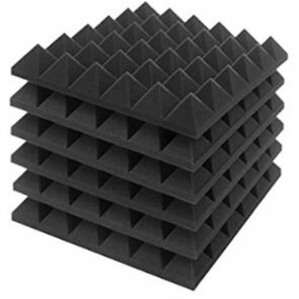 bitar 30CM Vattentät Anti-fukt Ljudisolering Skum Akustisk skumskivor Kilabsorption Studio KTV Tillbehör 12*