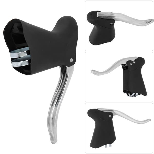 Aluminiumlegering Mountainbike Bremsegreb Sort Sølv 1 Par