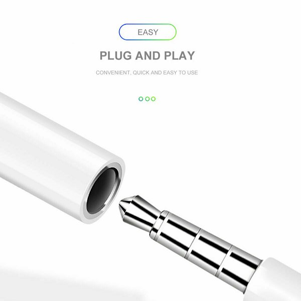 iPhone 7 3,5 mm hovedtelefonstik adapter Lightning-lydstik