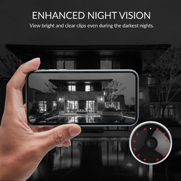 YI IP65 vedenpitävä WiFi-valvontakamera, HD 1080p ulkona toimiva tekoälyvalvontakamera ihmisten tunnistus, liikkeentunnistus, kaksi