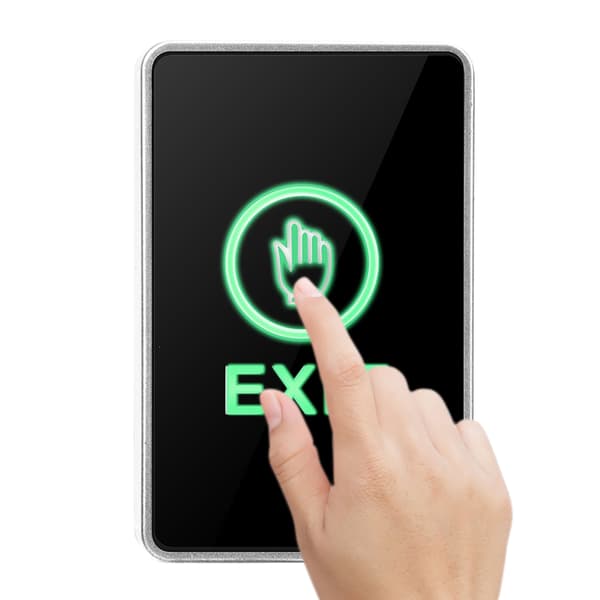 Touch Sensor Panel NO NC COM Exit LED Lys Adgangskontrol Switch Hjemmesikkerhed