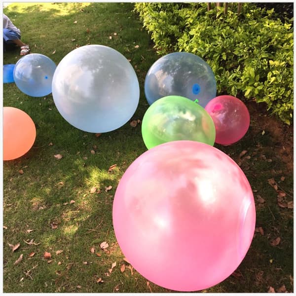 Uppblåsbar bubbelboll studsande rolig utomhusleksak för barn