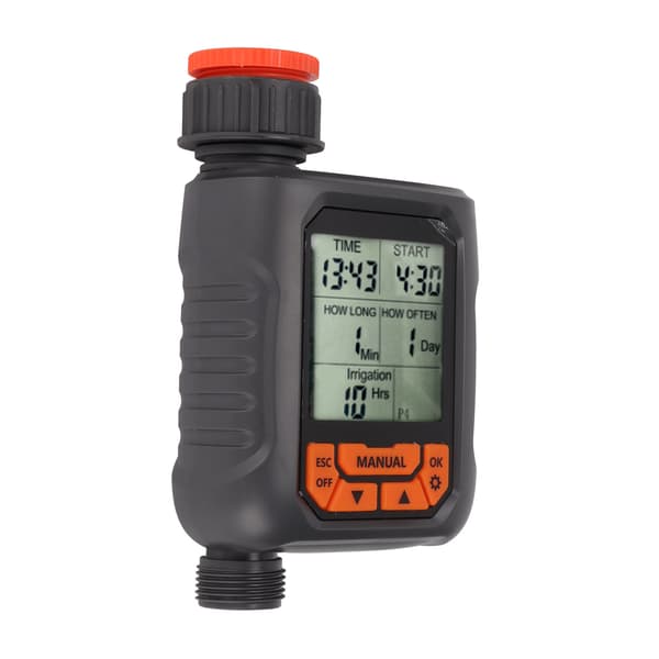 G3 4 Sprinkler Timer IP65 Vattentät Stor LCD Digital Bevattningskontroll Kopparadapter
