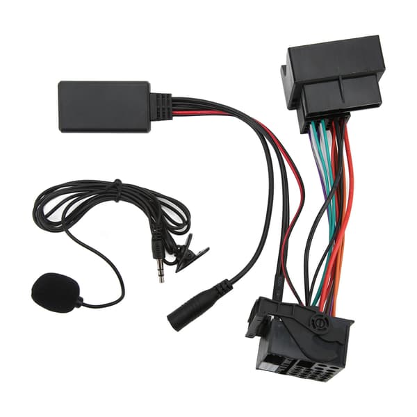 Bluetooth 5.0 AUX-kabel for bilstereo, adapter for RCD310 RCD510 RNS510 med strømledning