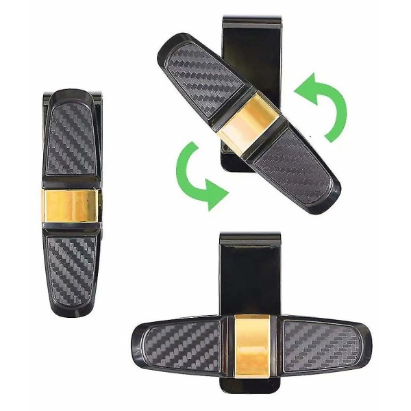 2 Pack multifunktionell glasögonbåge Gold