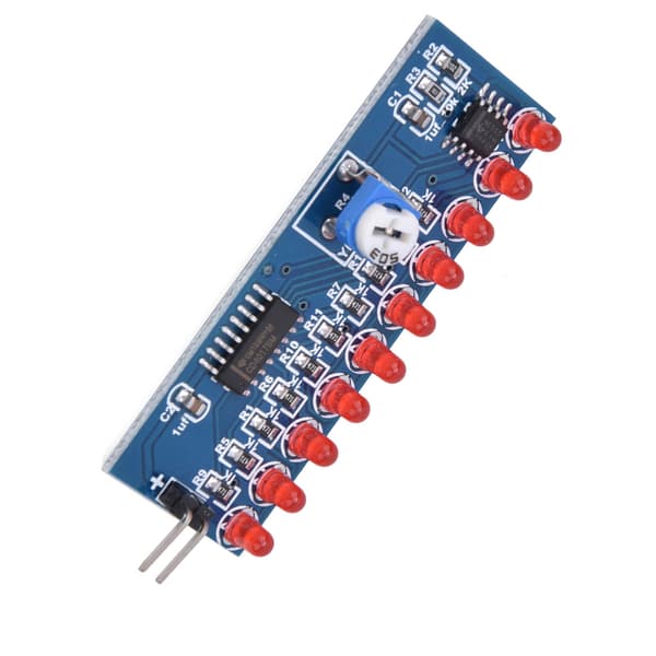 NE555 CD4017 LED Chaser Vattenflöde Ljusmodul DIY Elektronisk Krets Kit 2st