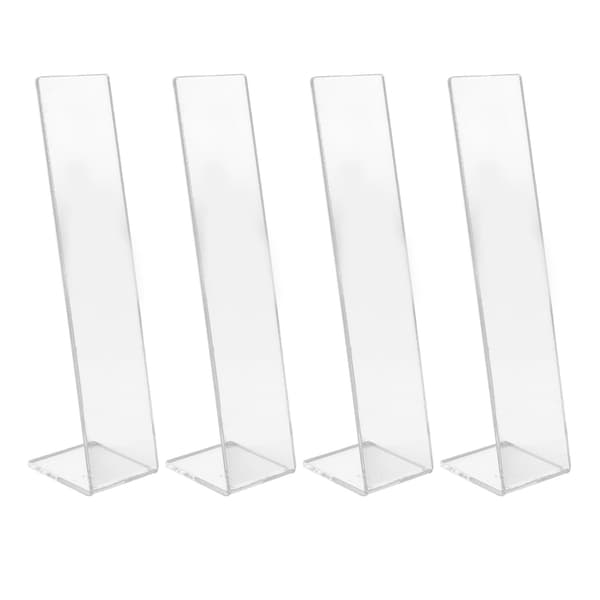 4-pack Akryl Hårklämma Displayställ Transparent Smyckeshållare för Butik