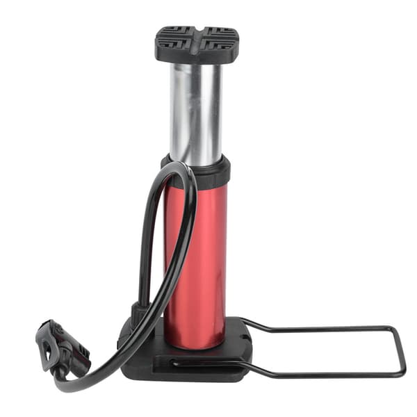 Cykelpump Fotpump Mini Bärbar Högtrycks Golv Luftpump Däck Luftpump (Röd)