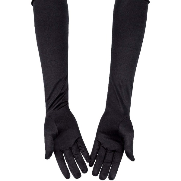 Dansehandsker - 52 cm sort par