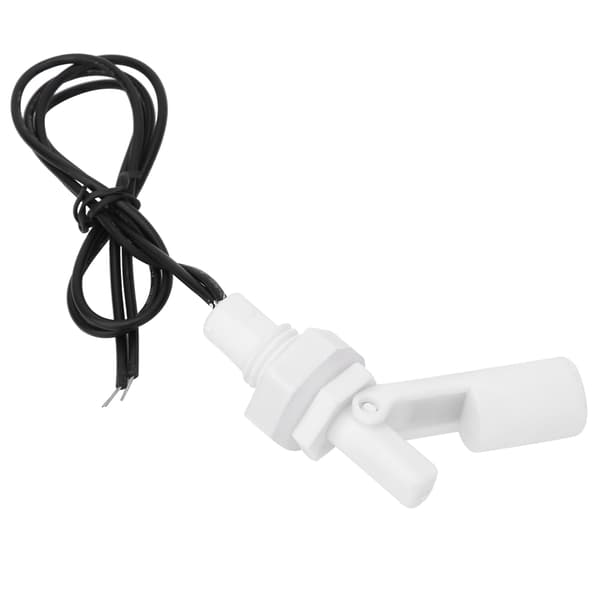 2-stegs vattennivåsensor flottörbrytare sidomonterad vit PP-plast 16 mm DC 0-110V