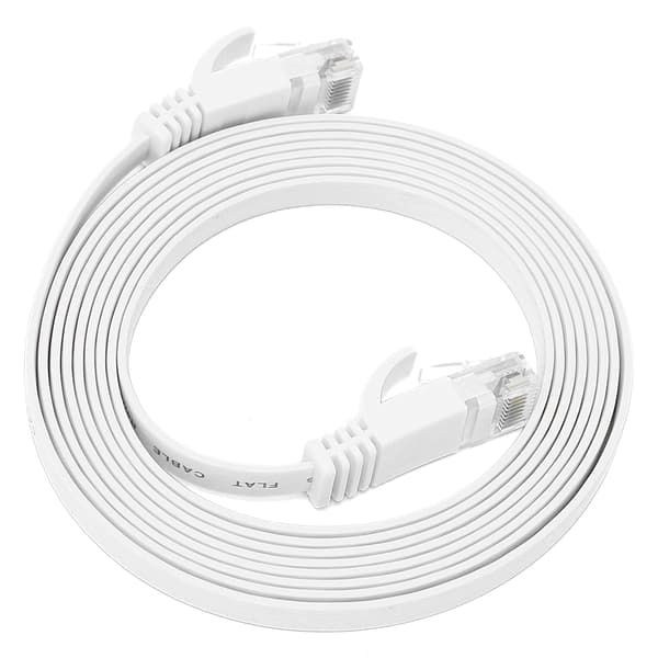 CAT6 Ethernet-kabel 8-kärnig Gigabit Twisted Pair Platt Koppar Nätverkskabel 2m