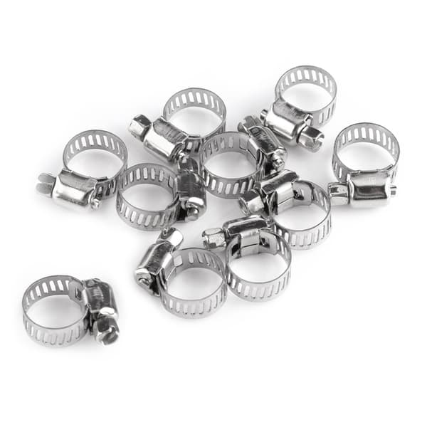 Vannrørklemme i rustfritt stål 8 mm til 12 mm
