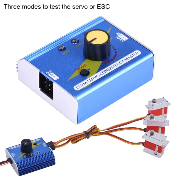 CCPM Servo Master Motor Tester og ESC Checker for RC-fly, bil og båt