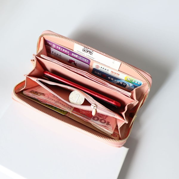 Håndleds møntpung med lynlås til kvinder clutch festaftentaske til telefon, penge og kosmetik A916-923 Blue