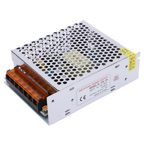 24V 5A Universell DC Strømforsyning for LED Strip CCTV