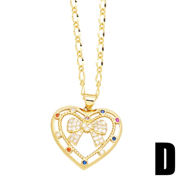 Halskæde gave til mor Zircon Mama Heart Stud Fashion smykker Ac8441 C
