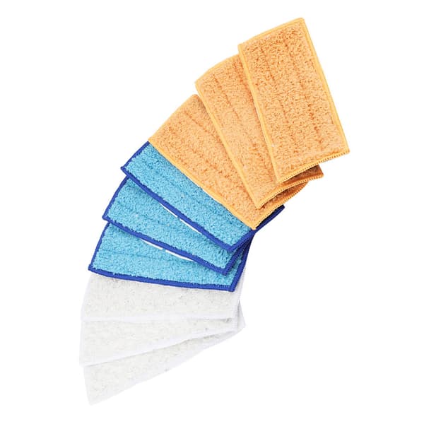 9 Vaskbare Mikrofiber Mopp Erstatningsputer Passer Flat Spray Mopp Sett