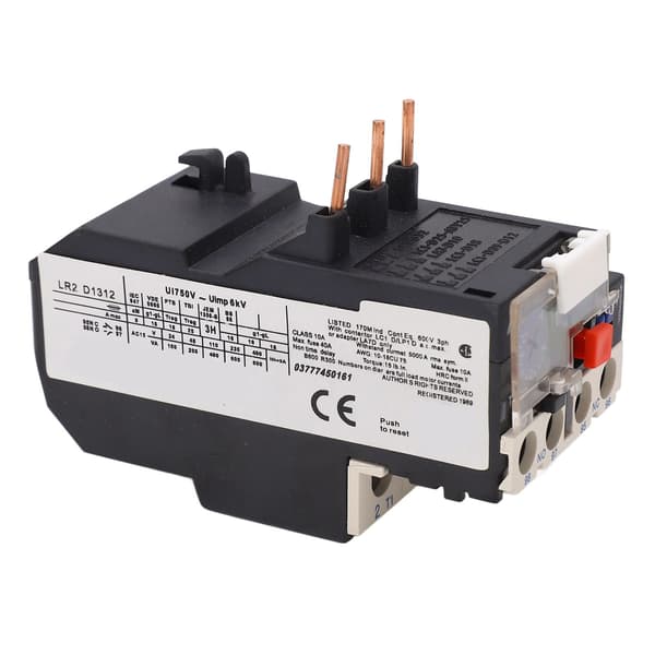 Termisk Overbelastningsrelæ 5,5 til 8A 1NO 1NC Manuel Auto Reset Termisk Beskyttelse 750V