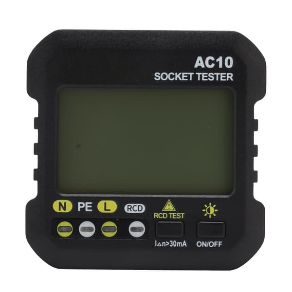 Stikkontakttester EU-plugg 220V LED-display Elektrisk stikkontaktdetektor for hjemmet