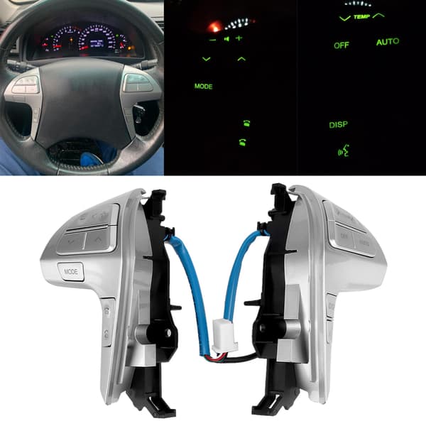 Multifunksjonsknapper for ratt passer til Toyota Camry/Highlander Sølv