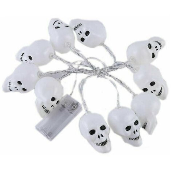 Cisea 9,8 jalkaa 20 LED-kallovalonauha, Halloween-juhlasisustus, paristokäyttöiset valot LYCXAMES