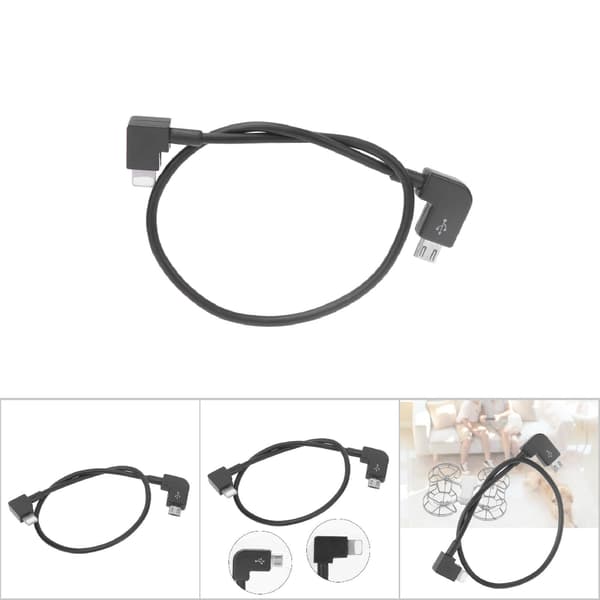 Micro USB-kabel RC Reservedeler Utstyrstilbehør Passer for MAVIC MINI Drone (For iOS-grensesnitt til MicroUSB)