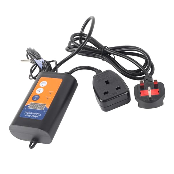 1000W Reptil Temperaturregulator Hurtig Respons Digital Termostat ABS til Hjem Drivhus UK 230V