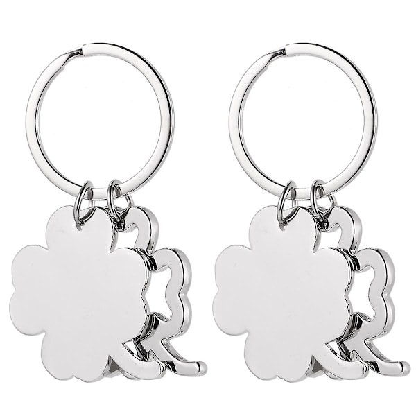 2st St Patricks Day Keychain Handväska Charms Shamrock Bag Charms