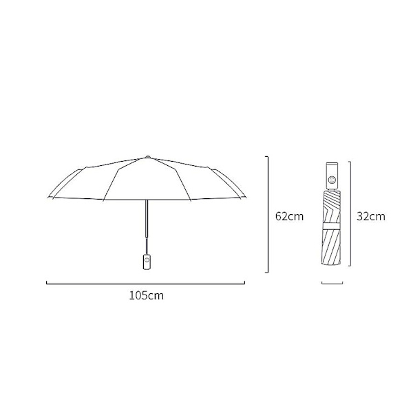 Business Parasol (mørkeblå)