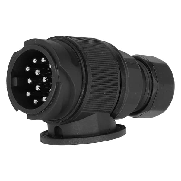 EU 12V Vanntett 13-pinners tilhengerpluggadapter for campingvogn og lastebil