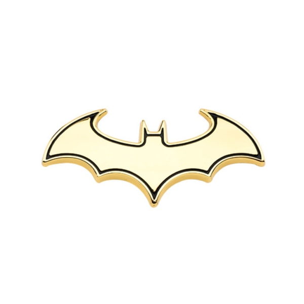 Metalliset Batmobile-logot, muokattu vartalotarra, cover , kannen tarra, sivutarra (lepakkonkulta)