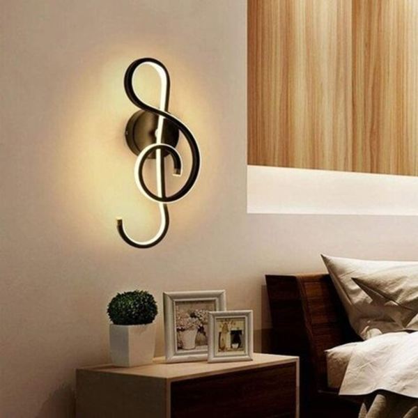 Moderne LED Væglampe Kreativ Indendørs Væglampe, Nodeform, 22W LED Strip Minimalistisk Aluminium Kunstdekoration til