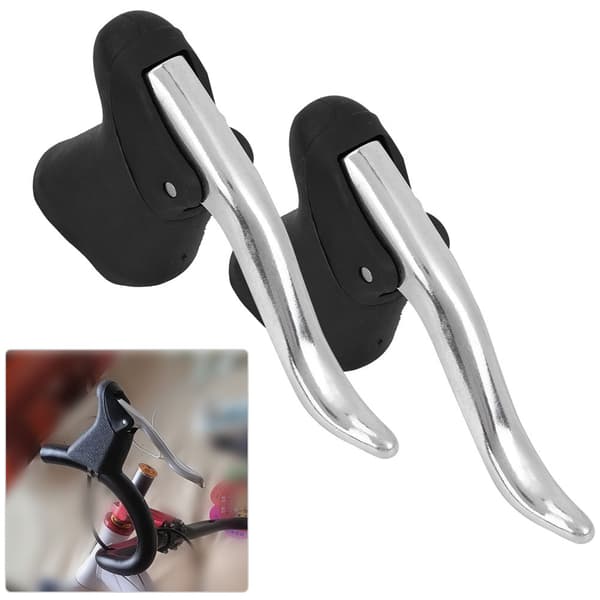 Aluminiumlegering Mountainbike Bremsegreb Sort Sølv 1 Par