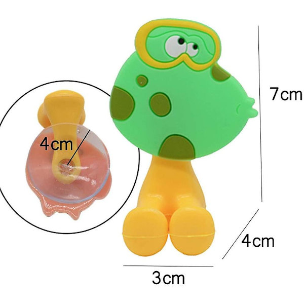 Tandbørsteholder med sugekop, 5 STK, L7,5*B4cm