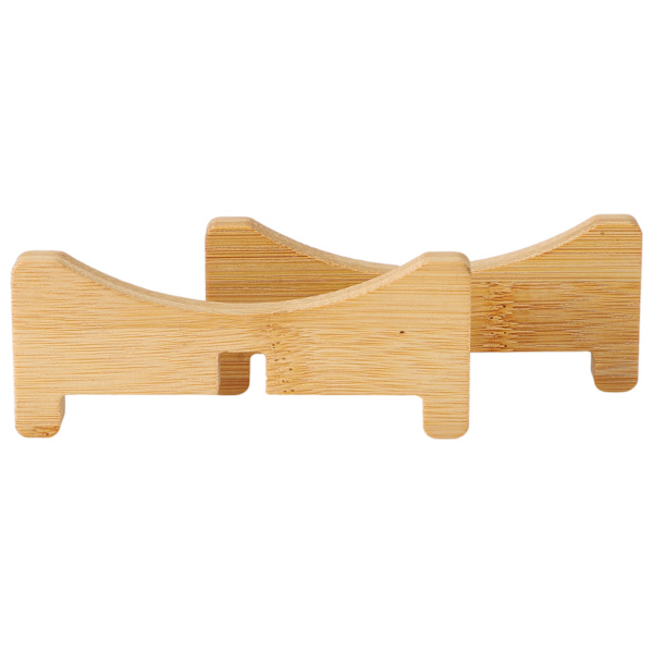 Bambu Växtställ Korsformat Husdjurshem Kök Multifunktionell Bricka 17,5x5cm