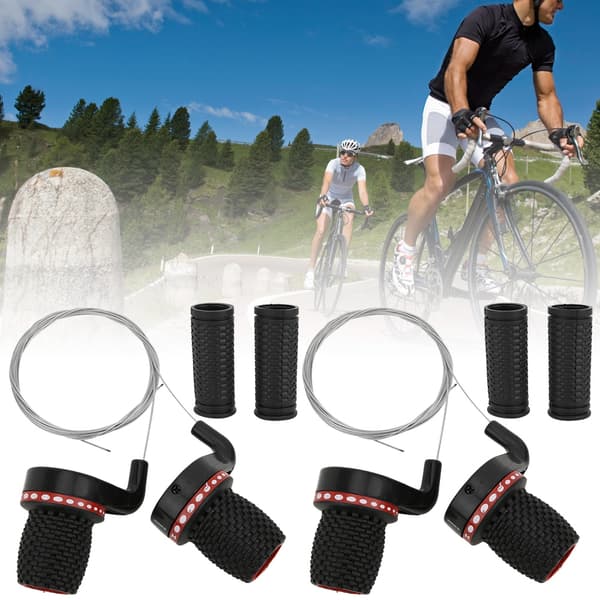 2 Par Växelspakar för Mountainbike, Vridbart Grepp